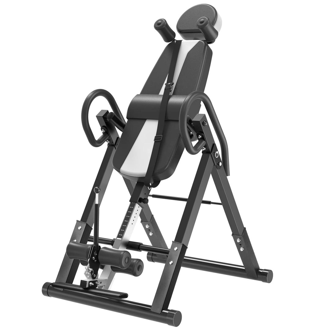 DnKelar Inversionsbank, klappbarer Schwerkrafttrainer, Inversion Table mit 3 Inversionswinkel, Strec