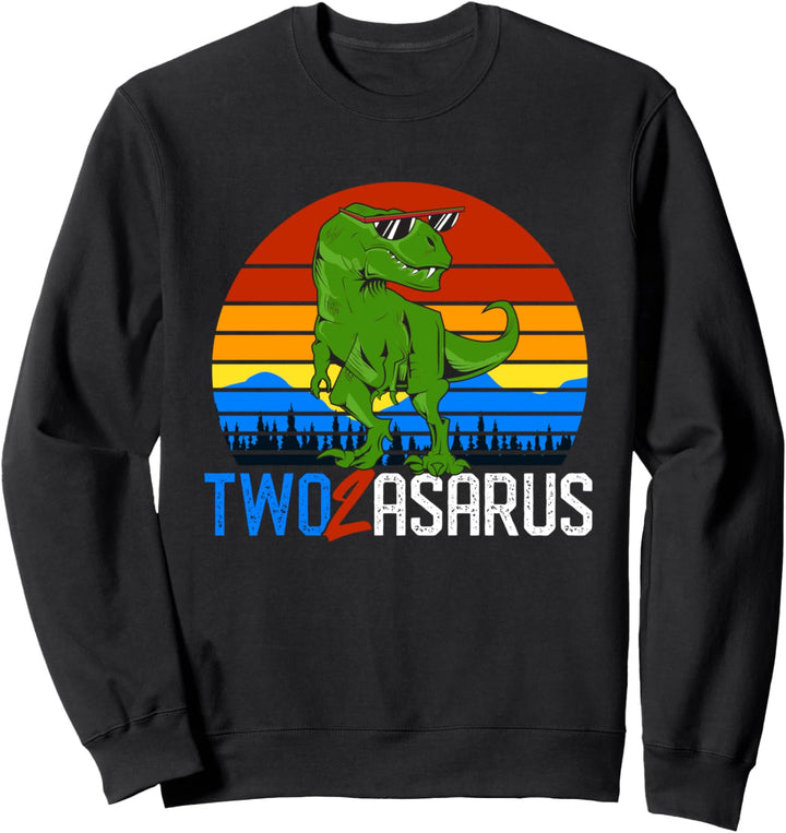 Twoasaurus 2. Geburtstag Dinosaurier 2 Jahre alt Sweatshirt