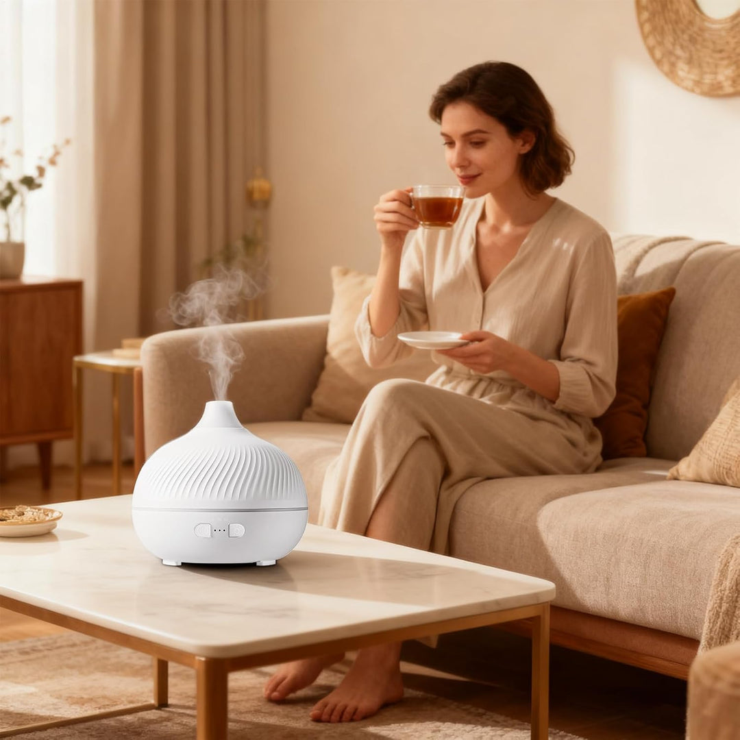 Aroma Diffuser Für Schlafzimmer | 180ml 7-Farben Umgebungslicht,Elektrischer Aroma Diffusor mit Nebe