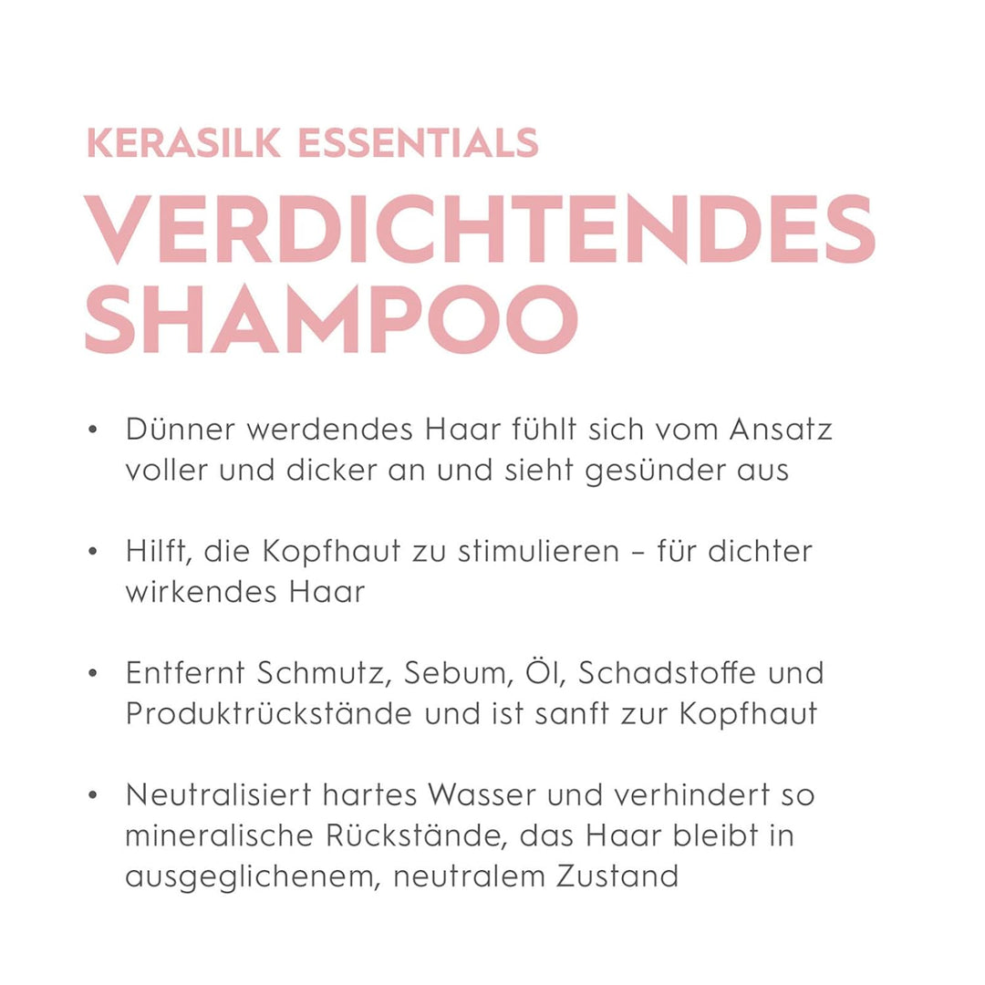 Kerasilk Essential, Verdichtendes Shampoo für dünner werdendes, schwaches Haar, 750ml, 750ml