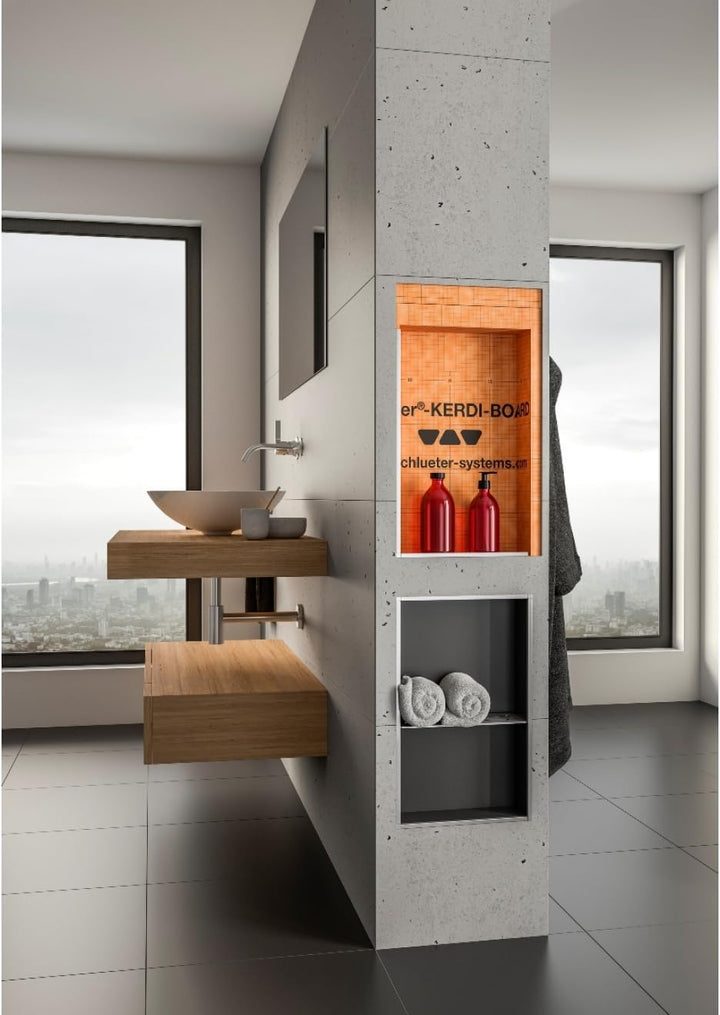 Schluter Duschnische Kerdi - 4 Grössen wählbar 305x711mm Orange