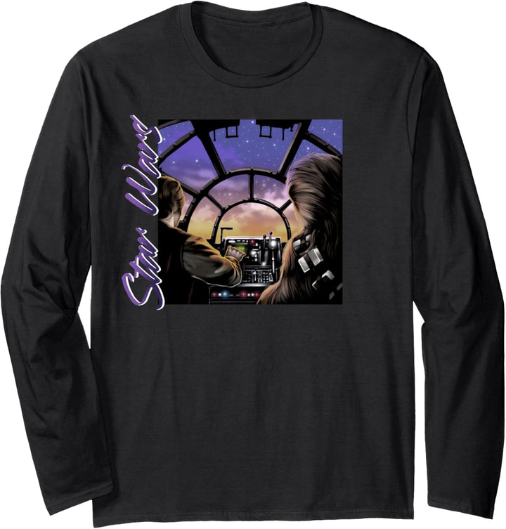 Star Wars Millennium Falcon Cockpit Langarmshirt