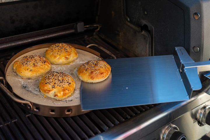 Broil King 69816 Profi Pizzastein mit Edelstahlstütze