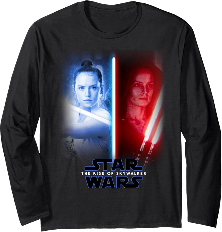 Star Wars: The Rise Of Skywalker Rey Split Poster Langarmshirt