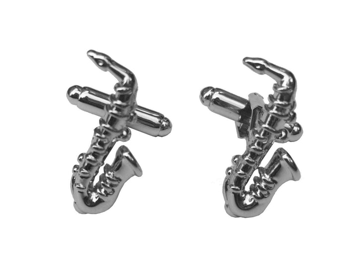 Miniblings Saxofon Manschettenknöpfe Miniblings Knöpfe + Box Saxophon Sax Musik Saxofonist - Herrens