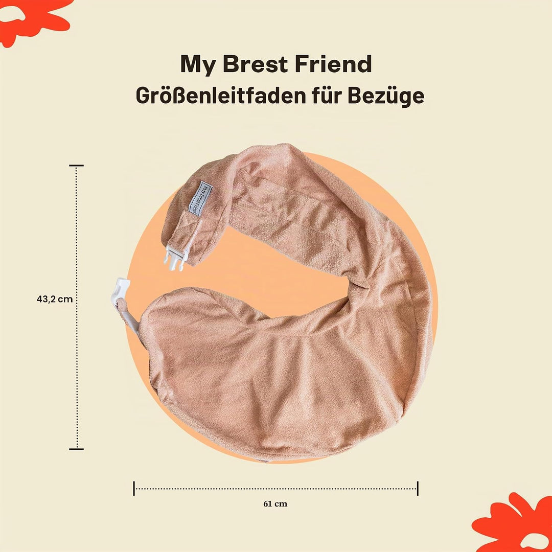 My Brest Friend Deluxe Nursing Pillow for Breastfeeding &amp; Bottle Feeding, Enhanced Posture Support,