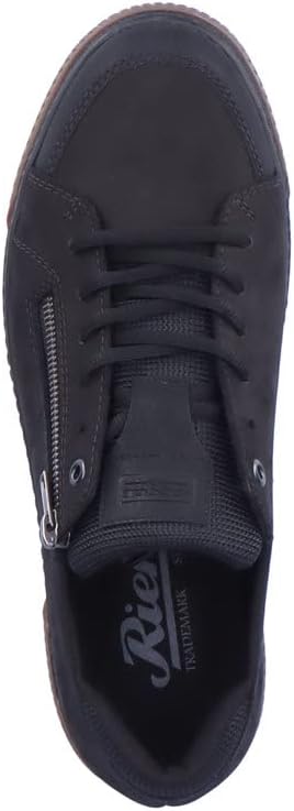 Rieker Herren Bequemschuhe 18910, Männer Schnürhalbschuhe 41 EU Schwarz, 41 EU Schwarz