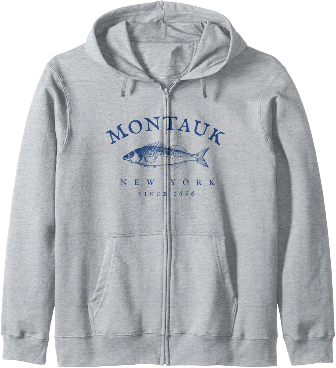 Retro Montauk New York Fischen Kapuzenjacke