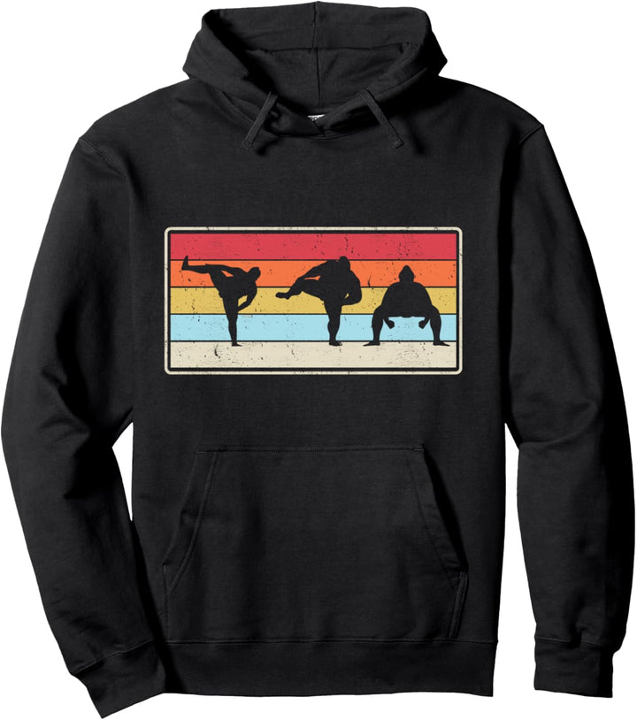 Sumo-Ringen Sumo-Ringer Pose Sumo-Fan Pullover Hoodie