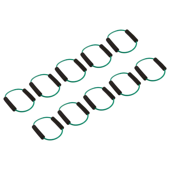 Fitness Ring, 10er Set mittel - grün, mittel - grün