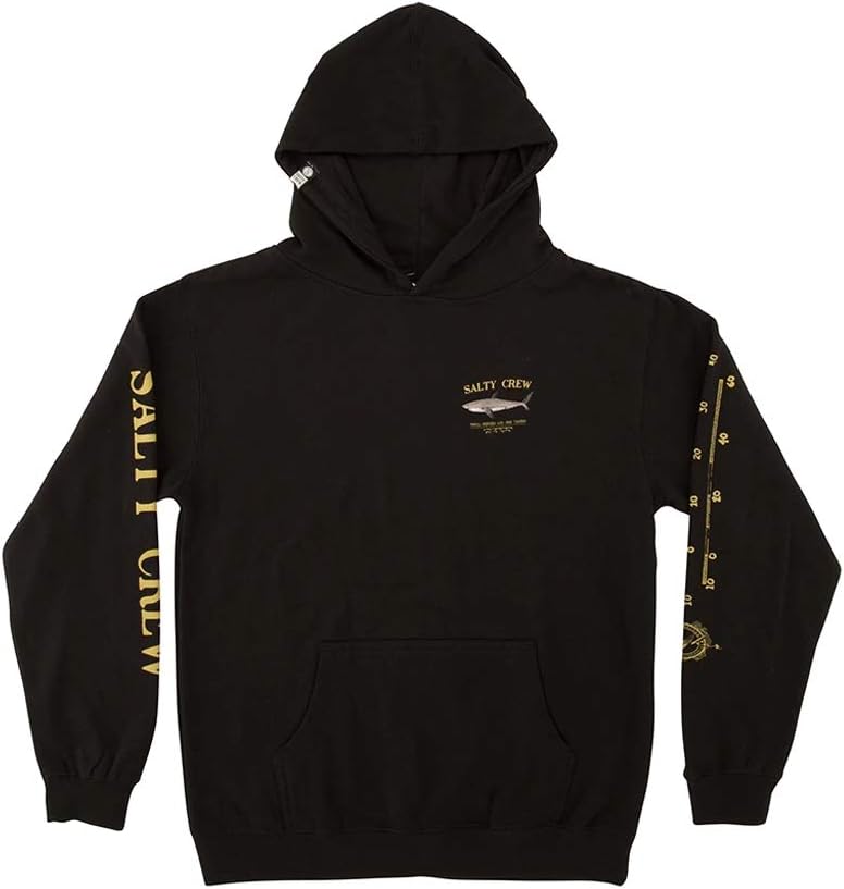 Salty Crew Herren Bruce Hood Fleece Kapuzenpullover S Schwarz, S Schwarz