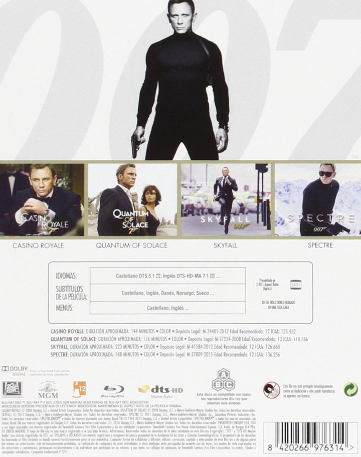 Bond. Colección Daniel Craig [Blu-ray], Blu-ray