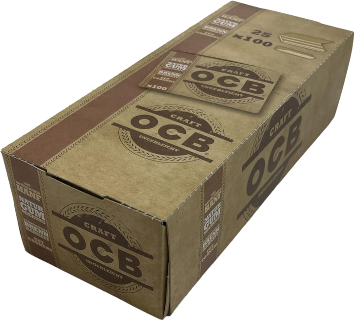 OCB 19589 Craft Paper-Rolling Papers-unbleached-25 Heftchen a 100 Blatt, Papier