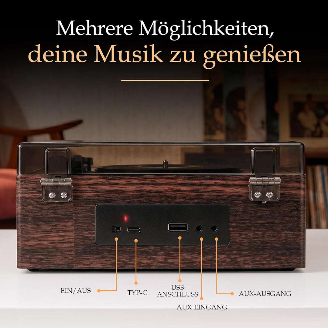 Heritage CD Player mit Bluetooth Lautsprecher