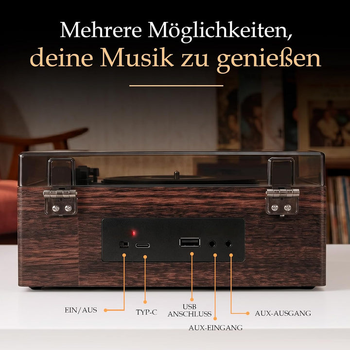 Heritage CD Player mit Bluetooth Lautsprecher