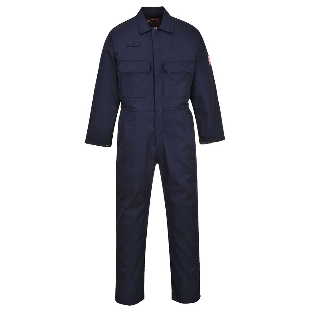Portwest Bizweld Flammenhemmender Overall, Navy, 3XL Reg Leg 3 XL Reg Leg, 3 XL Reg Leg