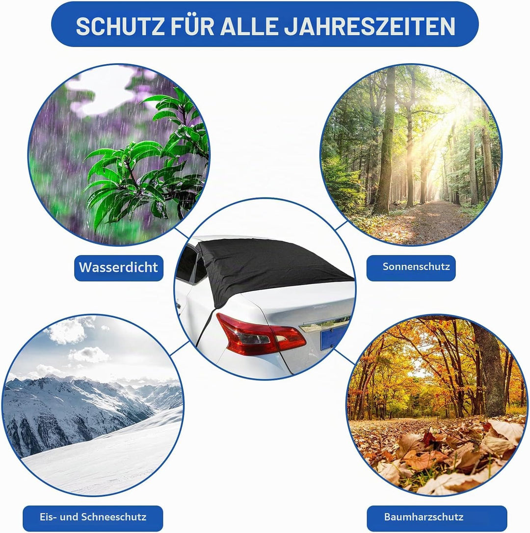 AYAMAYA Heckscheibenabdeckung Auto Heckscheibe Scheibenabdeckung Winter mit Magnet, Auto Eisschutz F