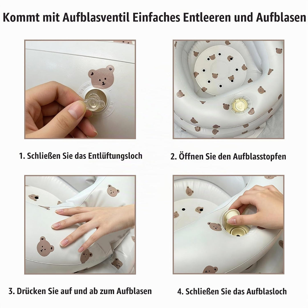 Babysitz, Bodensofa, Vertikaler Aufblasbarer Stuhl, Fester Esstisch Für Kinder, Eingebaute Luftpumpe