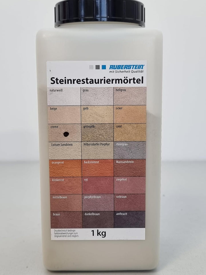 Ruberstein Steinrestauriermörtel für Natur- und Kunststein 1 kg (creme)