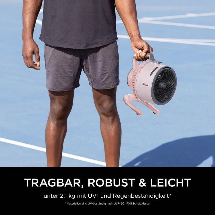 Shark FlexBreeze HydroGo Starker Ventilator mit Sprühnebel, Kühlung für drinnen &amp; draussen, leise &amp;