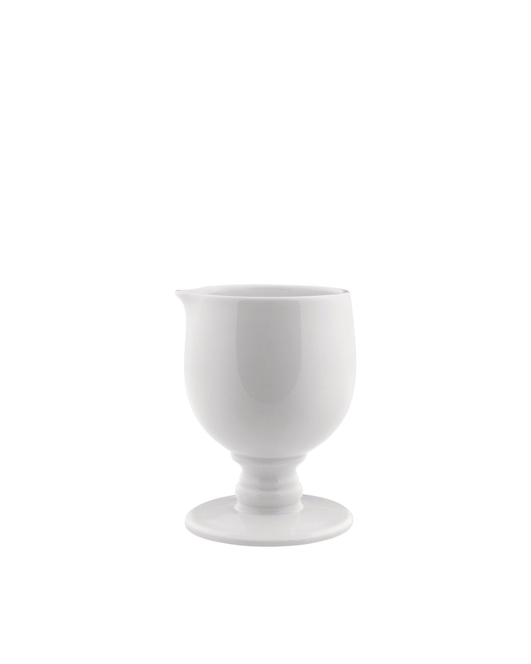 Alessi Dressed Rahmkännchen aus Porzellan 12cl, Edelstahl, Weiss, 1.9 x 11.5 x 9 cm