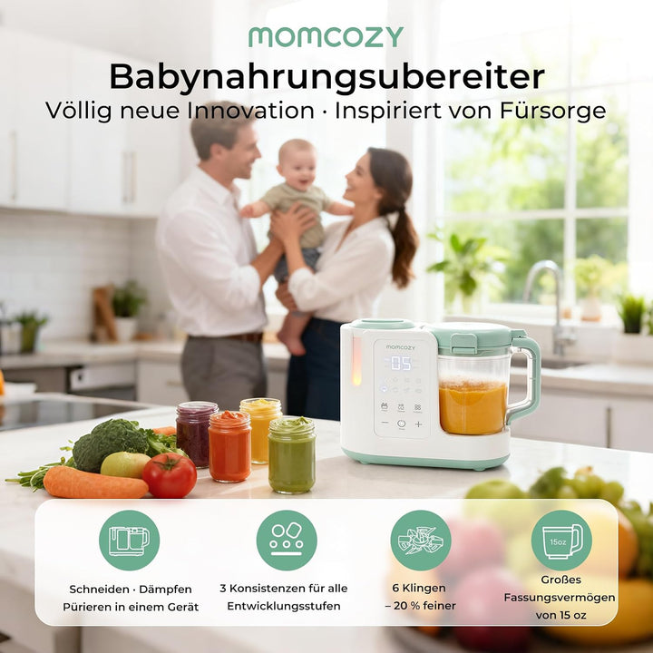 Momcozy AutoMeal Babynahrungszubereiter 450 ml BPA-frei