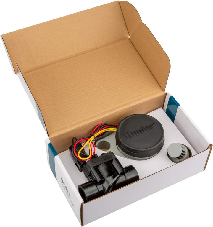 Hunter NODE100 NODE-100 Batterie-Controller mit Magnetspule, klein, blau, grau Mit Ventil, Mit Venti