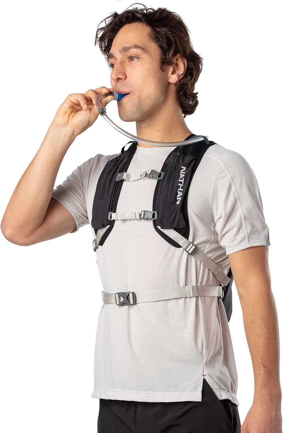 Nathan Crossover Hydration Pack Schwarz/Vapor Grey Einheitsgrösse, Schwarz/Vapor Grey Einheitsgrösse