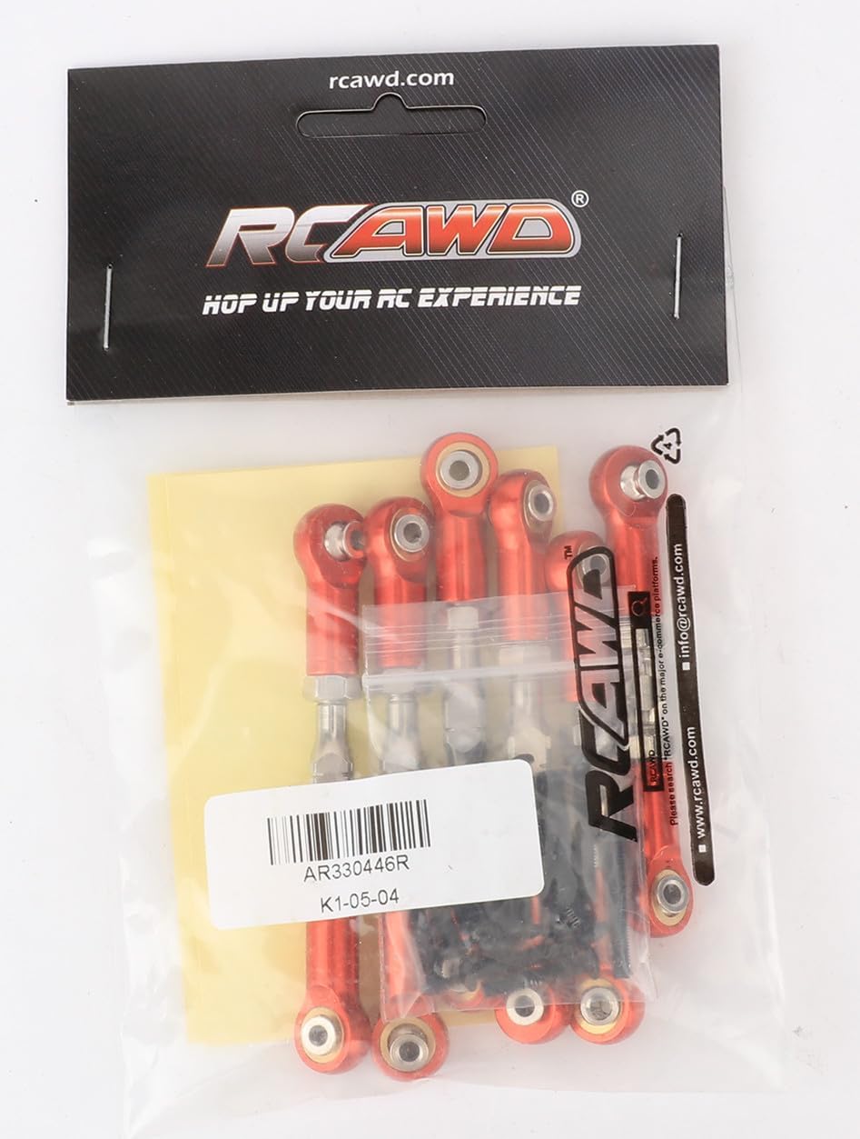 RCAWD RC Spannschlösser Link Set Spurstange für 1/10 ARRMA 3s Vorteks Senton Granit Big Rock Typhon