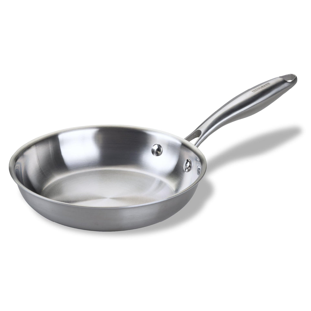 Fackelmann VITA3 Bratpfanne Ø 20 cm – Edelstahlpfanne mit ergonomischem Griff, für Induktion, Gas, E