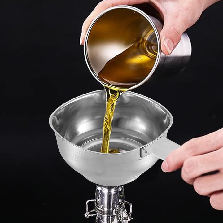 Marmeladenglas Einfülltrichter 10 * 7 * 5 Grosse Öffnungstrichter Edelstahl Marmeladentrichter Einfü