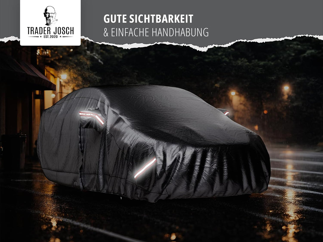 Trader Josch Autoabdeckung (530 x 200 x 150 cm) - Universal Auto Abdeckplane Winddicht, wasserdicht