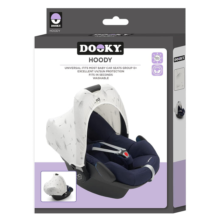 Original Dooky Hoody Sonnenschutz Sonnenverdeck für Babyschalen oder Kinderwagen (Design: Dandelion,