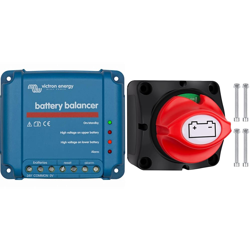 Victron Energy Battery Balancer, Batterie Ausgleichslader &amp; Bolatus Batterie Trennschalter 12V 24V 4