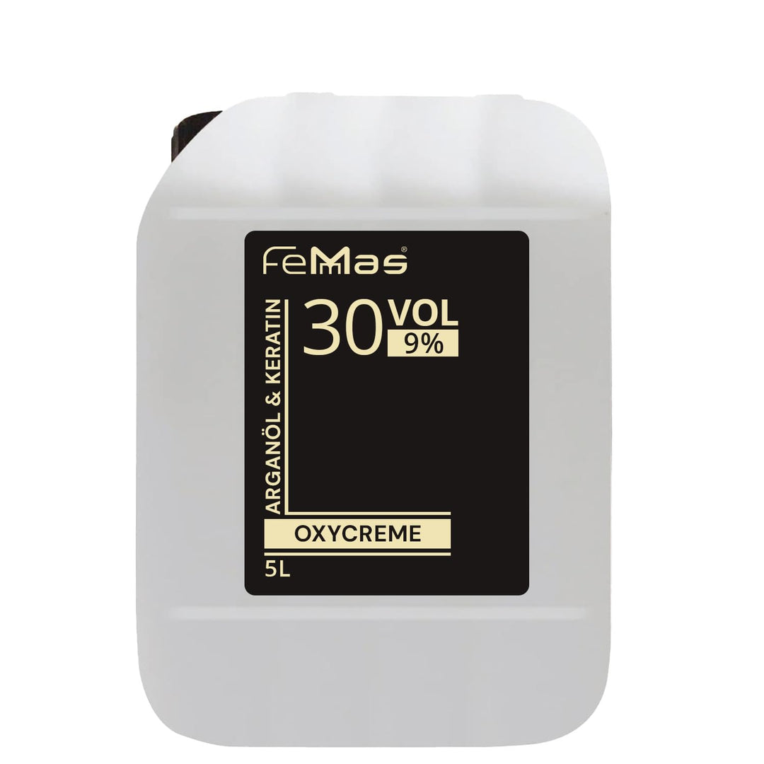 FemMas Oxycreme in 9% 5000 ml I Oxidationsmittel zum Haare färben &amp; Tönen I Leichte Anwendung &amp; opti
