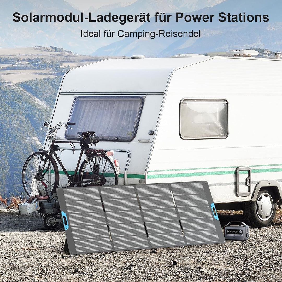 400W Faltbares Solarpanel Monokristallin mit integriertem Ständer, 23,5% Wirkungsgrad, IP67 wasserdi