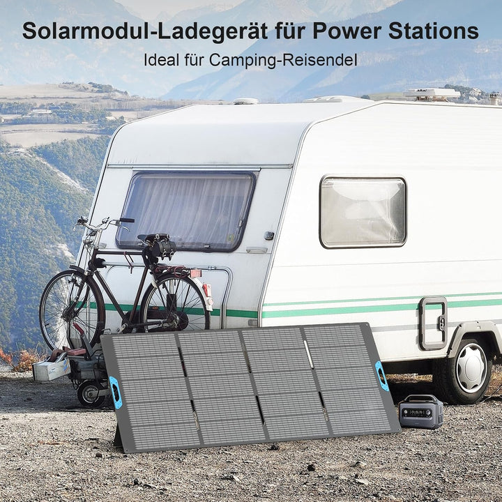 400W Faltbares Solarpanel Monokristallin mit integriertem Ständer, 23,5% Wirkungsgrad, IP67 wasserdi