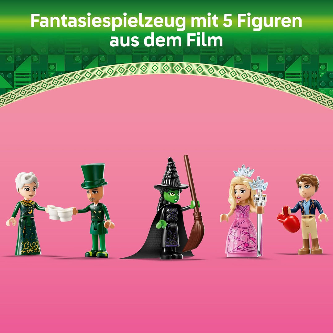 LEGO Wicked Willkommen in Emerald City, Spielzeug mit Turm, Glinda und Elphaba Mini-Puppen, Geschenk