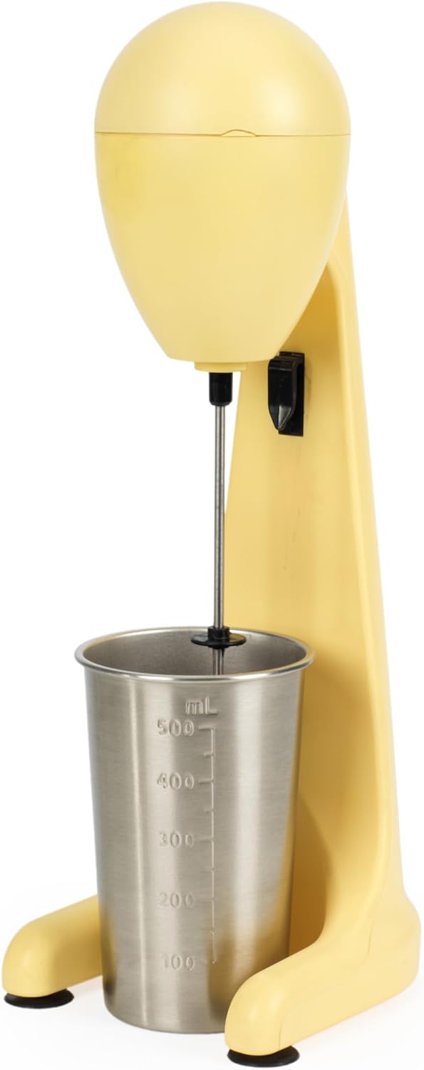 Giles &amp; Posner Funfair Milchshake-Maker – Eiskaffee-Maschine, 2 Geschwindigkeiten, 500 ml Edelstahlb