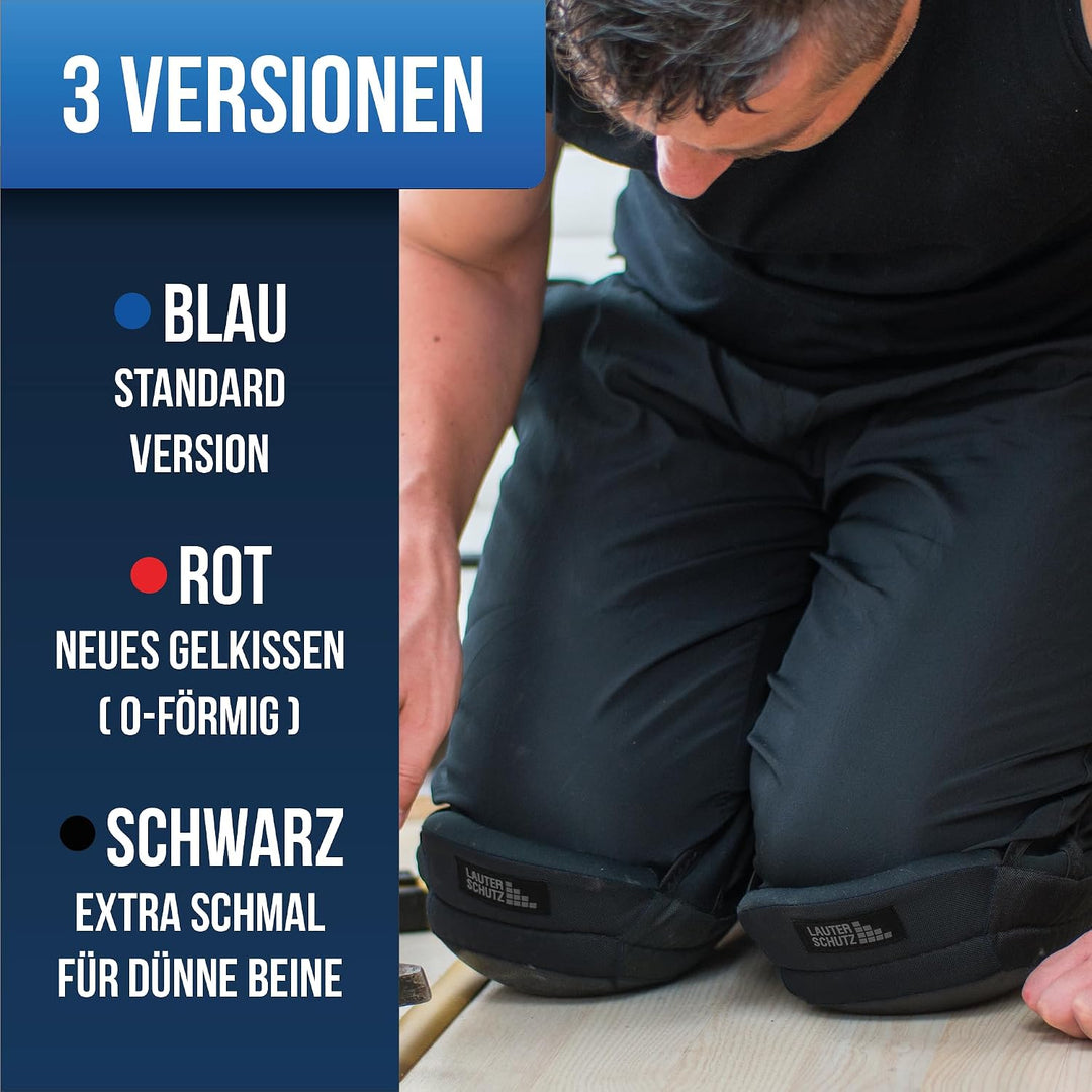 LauterSchutz® Profi Gel-Knieschoner zum Arbeiten - Boden- &amp; Fliesenleger [Anti-Rutsch Beschichtung &amp;