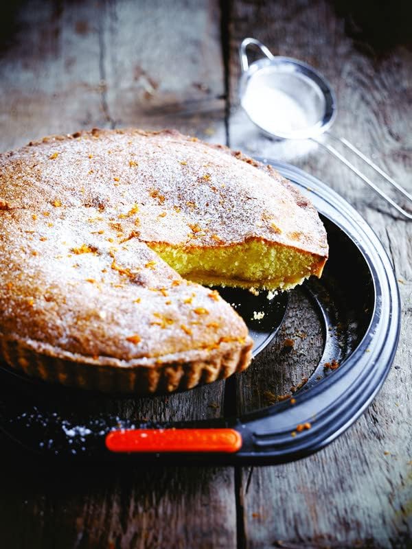 Le Creuset Antihaft Quiche- und Obstkuchenform, Ø 28 cm, Hebeboden, Sauerteigbeständig, Aus Karbonst