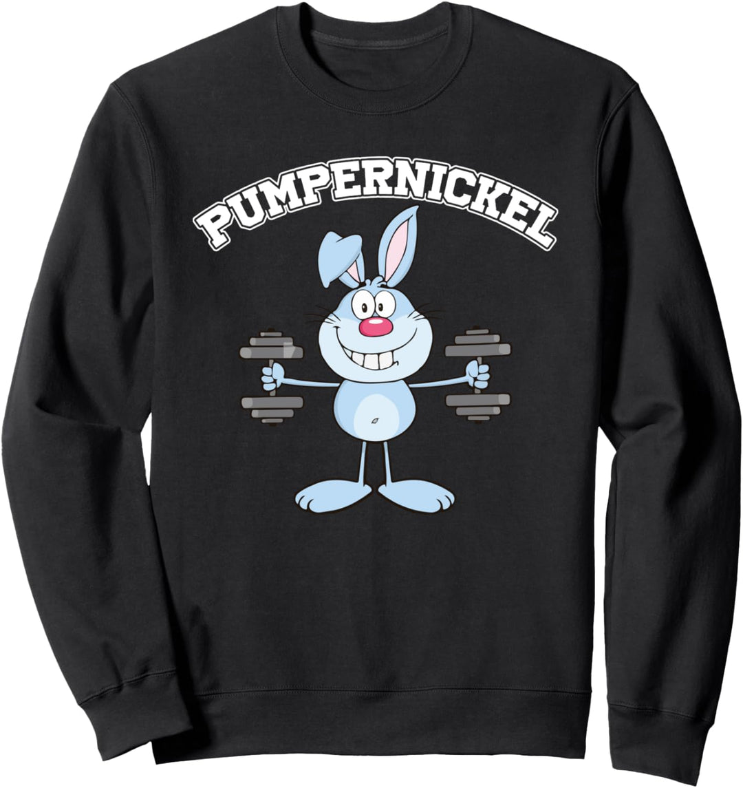 Pumpernickel Pumper Squat Spruch Bodybuilder Bench Press Sweatshirt