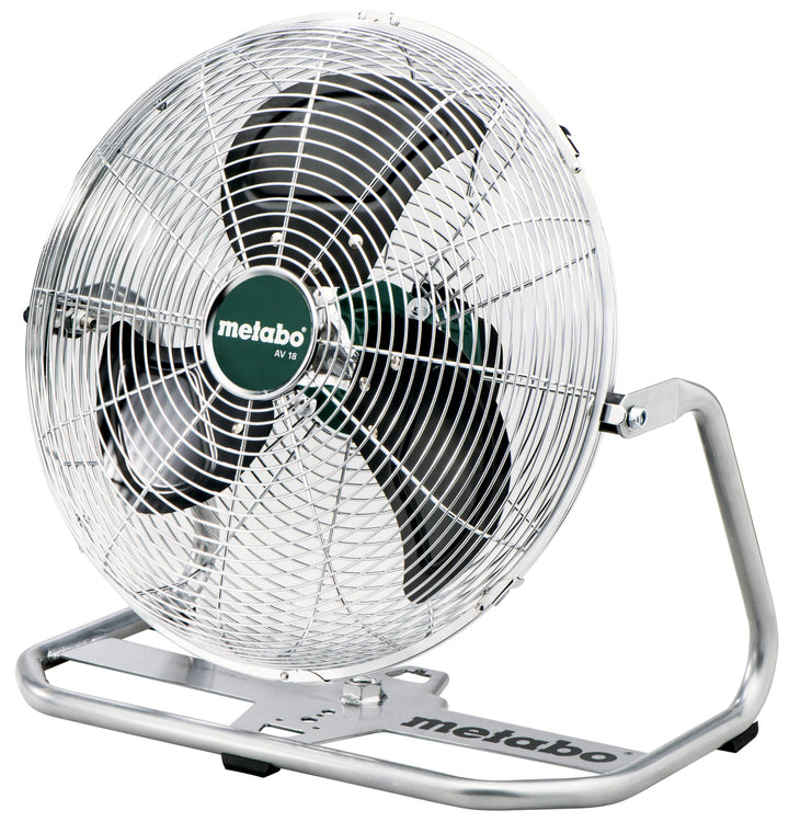 Metabo Akku-Ventilator AV 18 – 606176850 – 18 V – Ventilator mit einstellbarer Luftgeschwindigkeit u