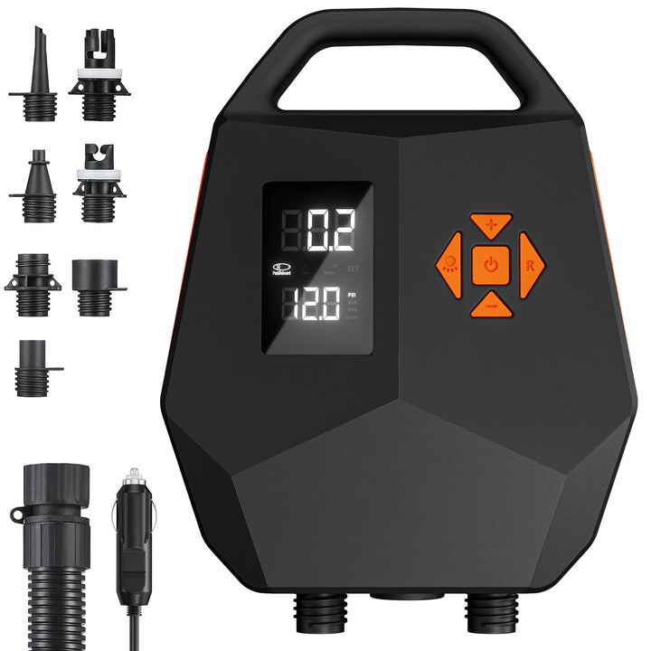 Elektrische SUP-Pumpe 20 PSI, 12 V, ohne Akku, Auto-Stopp