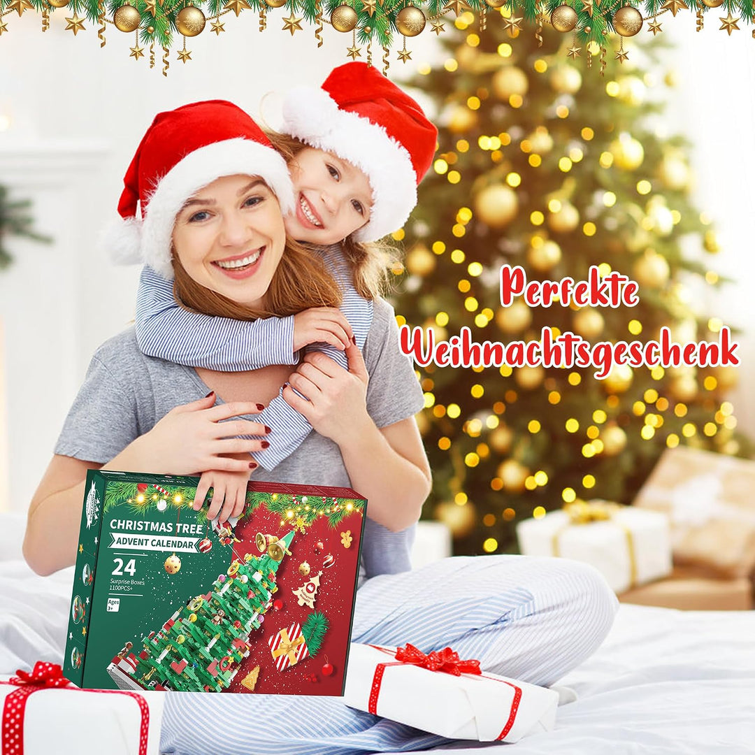 Joozmui Adventskalender 2025 Kinder, Weihnachtsbaum Spielzeug ab 3 4 5 6 7 8 9 10 Jahre Junge Gesche