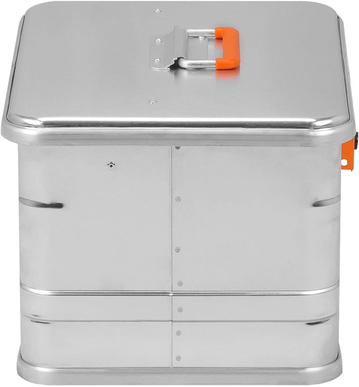 Alubox® Aluminiumbox 29 Liter Alukiste mit Deckel, extra stabiles 1 mm Aluminiumblech, Aussenmasse (