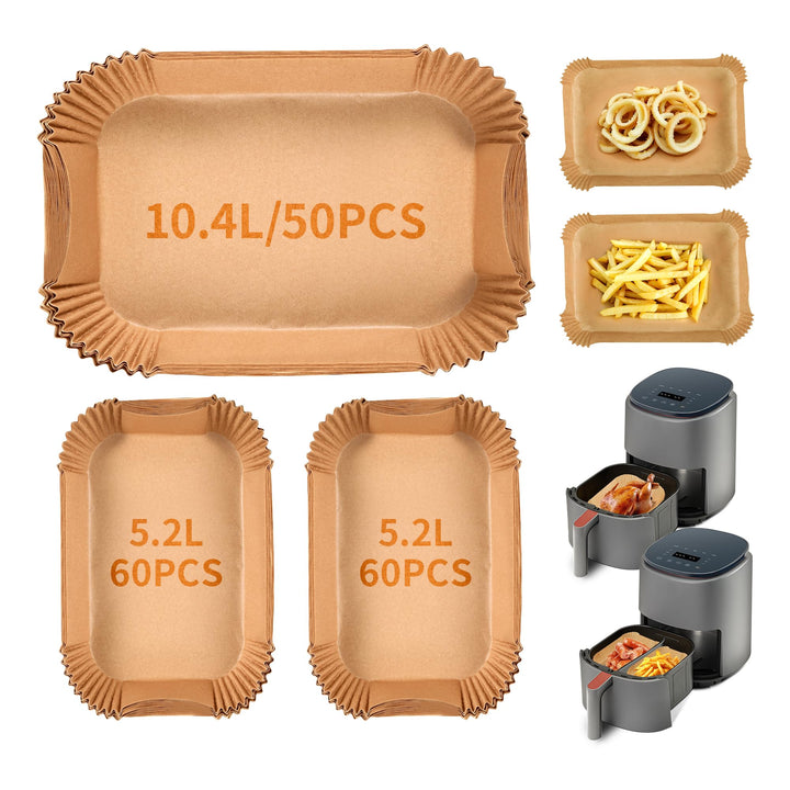 170PCS Backpapier für Heissluftfritteuse Ninja Flex Drawer AF500EU AF500EUCP, Cecotec 9000, Cosori T