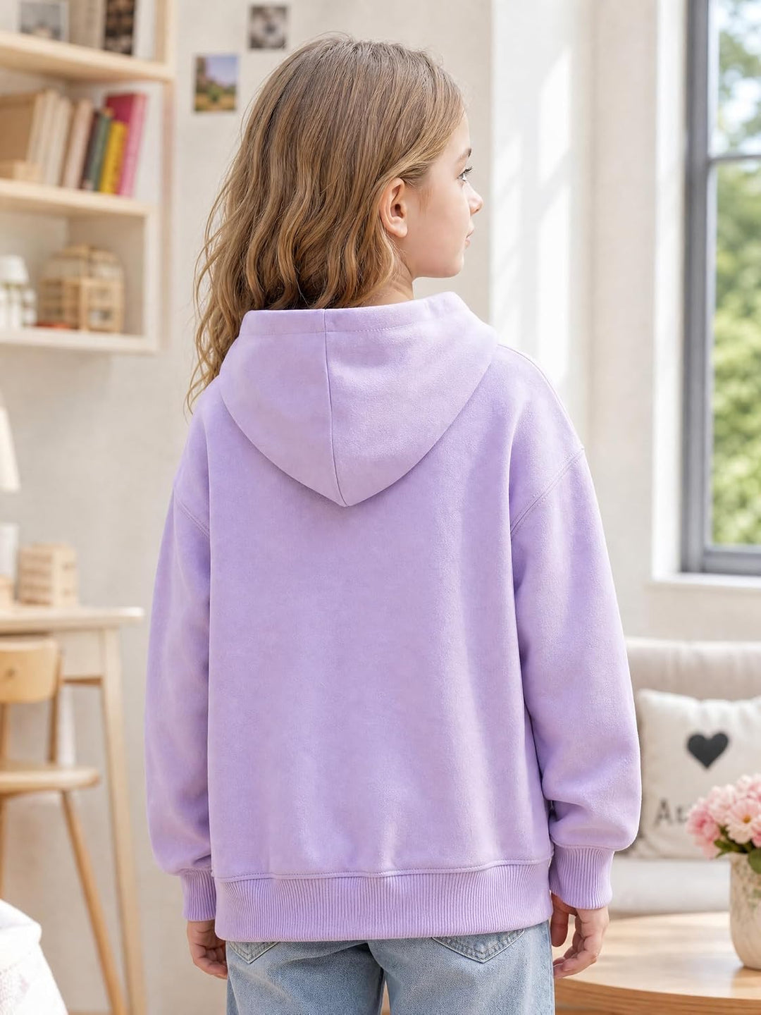 Hoodie Mädchen Kapuzenpullover Leopard Drucke Sweatshirt mit Kapuzen Casual Baumwolle Pullover Langa