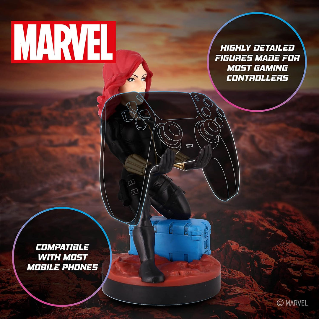 Cableguys Marvel Black Widow Controller Halter &amp; Handy Ständer - Gaming Zubehör für Zimmer und Schre