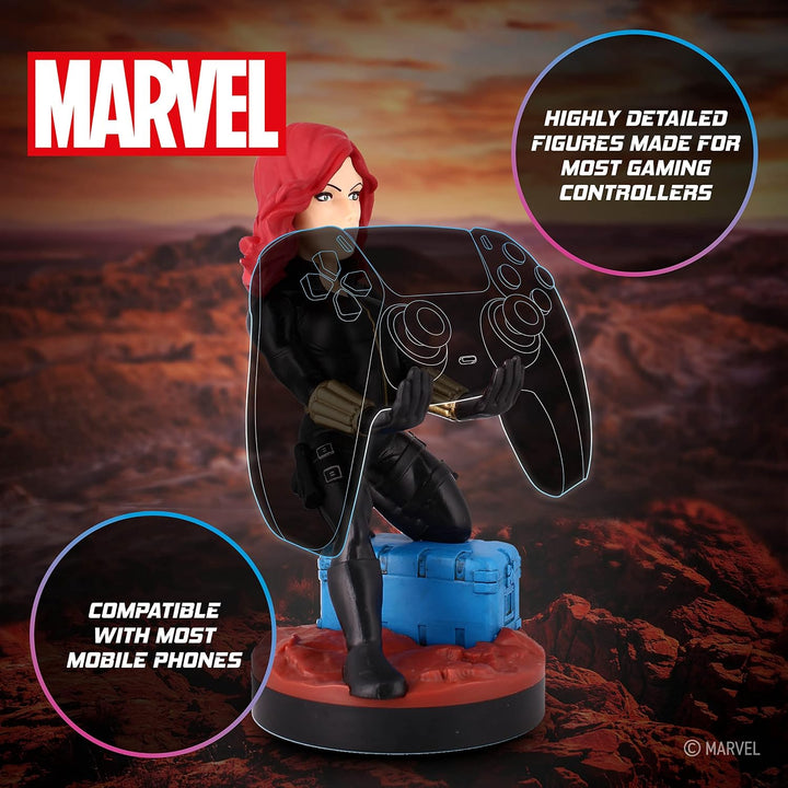 Cableguys Marvel Black Widow Controller Halter &amp; Handy Ständer - Gaming Zubehör für Zimmer und Schre